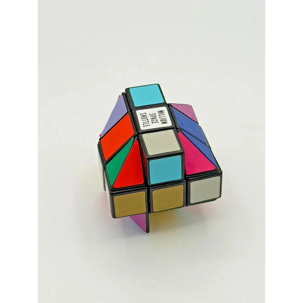 Vintage Million Space Shuttle Puzzle Cube Rubik's Style Transforming Toy